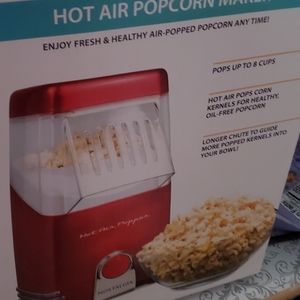 Hot air pop corn  maker